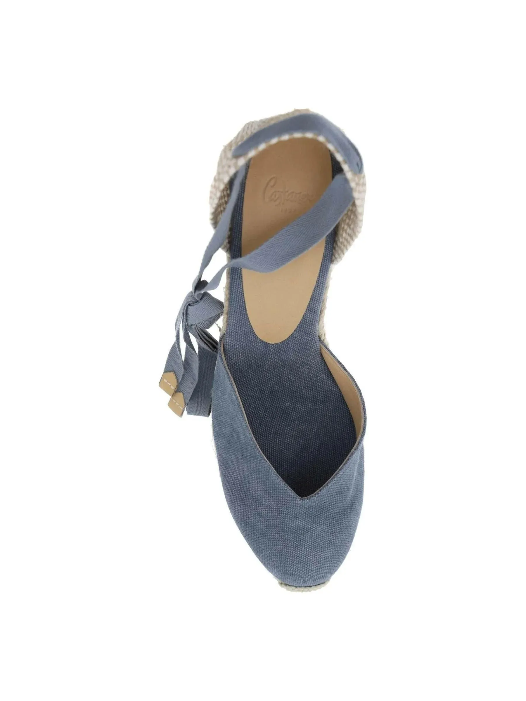 Chiara Wedge Espadrilles with Ribbon Tie