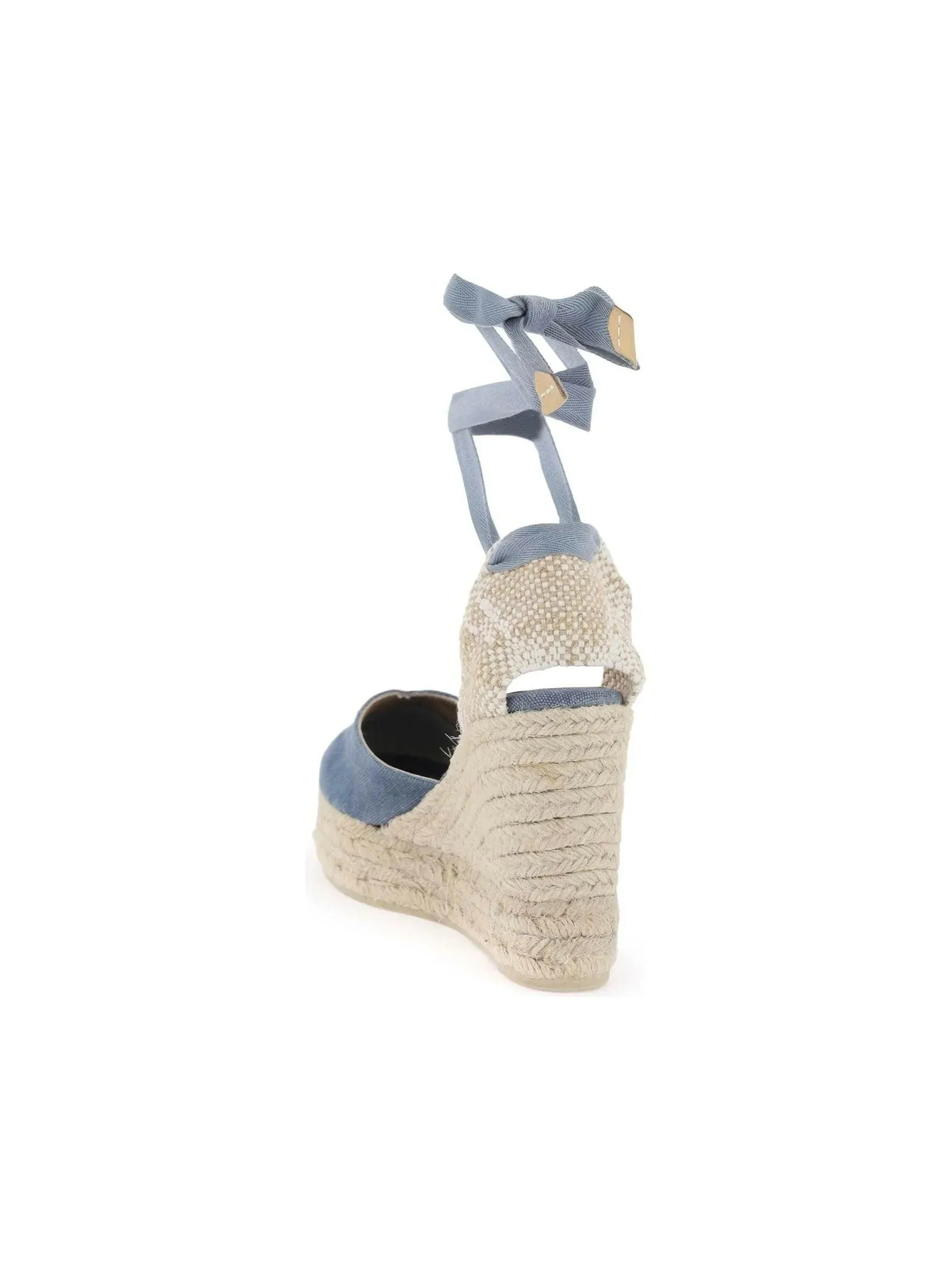 Chiara Wedge Espadrilles with Ribbon Tie