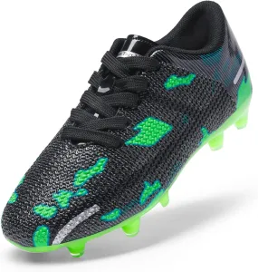 DREAM PAIRS Boys Girls Soccer Cleats Kids Football Shoes for Little/Big Kid