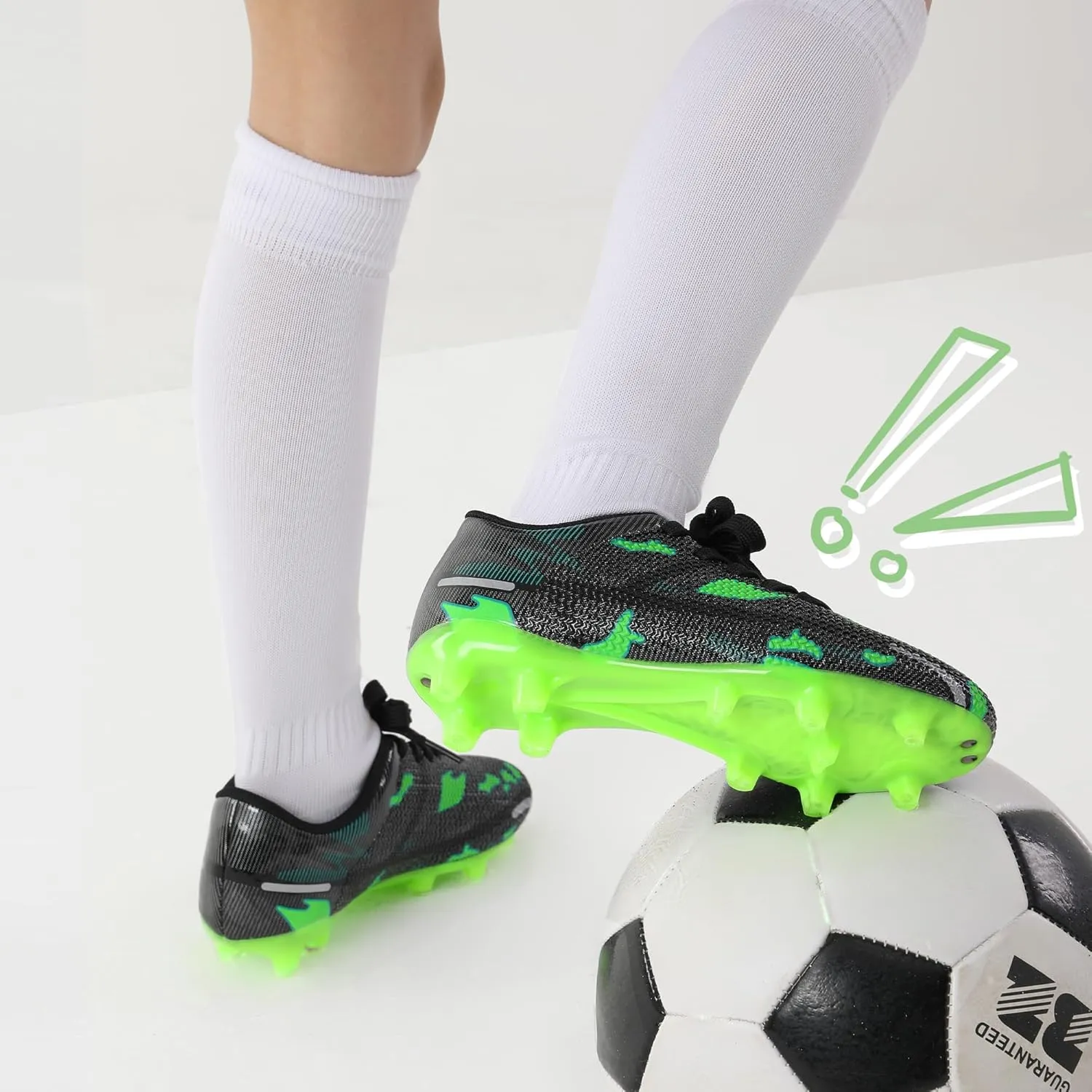 DREAM PAIRS Boys Girls Soccer Cleats Kids Football Shoes for Little/Big Kid