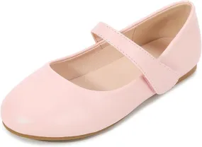 Girls Dress Shoes Patent Leather Wedding Party Princess School Uniform Shoes Mary Jane Ballet Flats for Kids