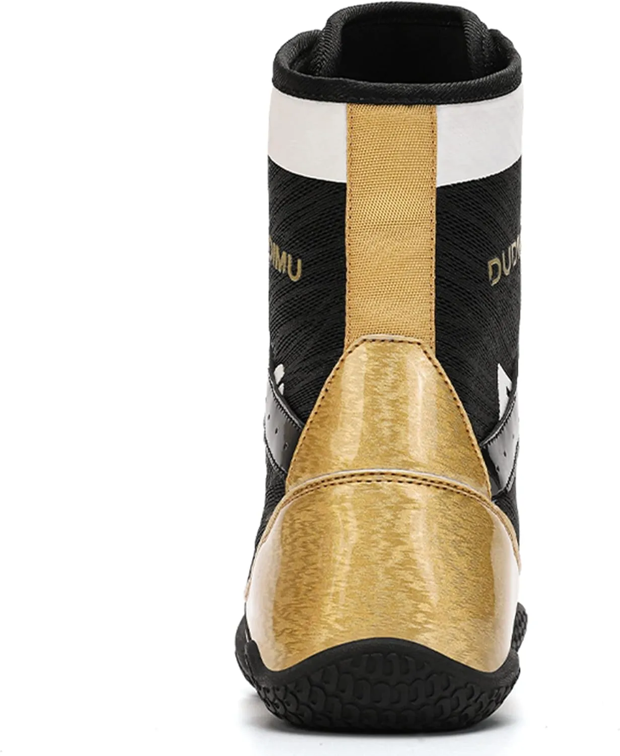 High Top Boxing Boots, Rubber Sole Wrestling Shoes Unisex Kickboxing Sparring Boxers Trainers Breathable Bodybuilding Boots