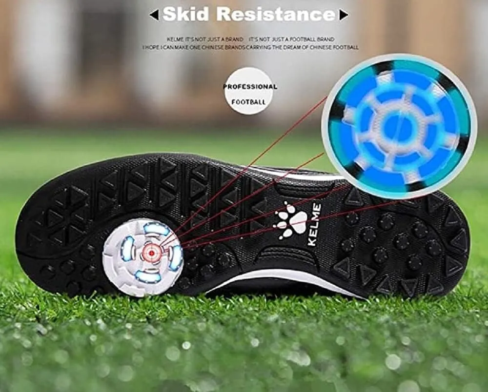 KELME Kids Turf Soccer Cleats - Football Boots Outdoor/Indoor - Toddler/Little Kid/Big Kid - Soccer Shoes TF AG Futsal Shoe