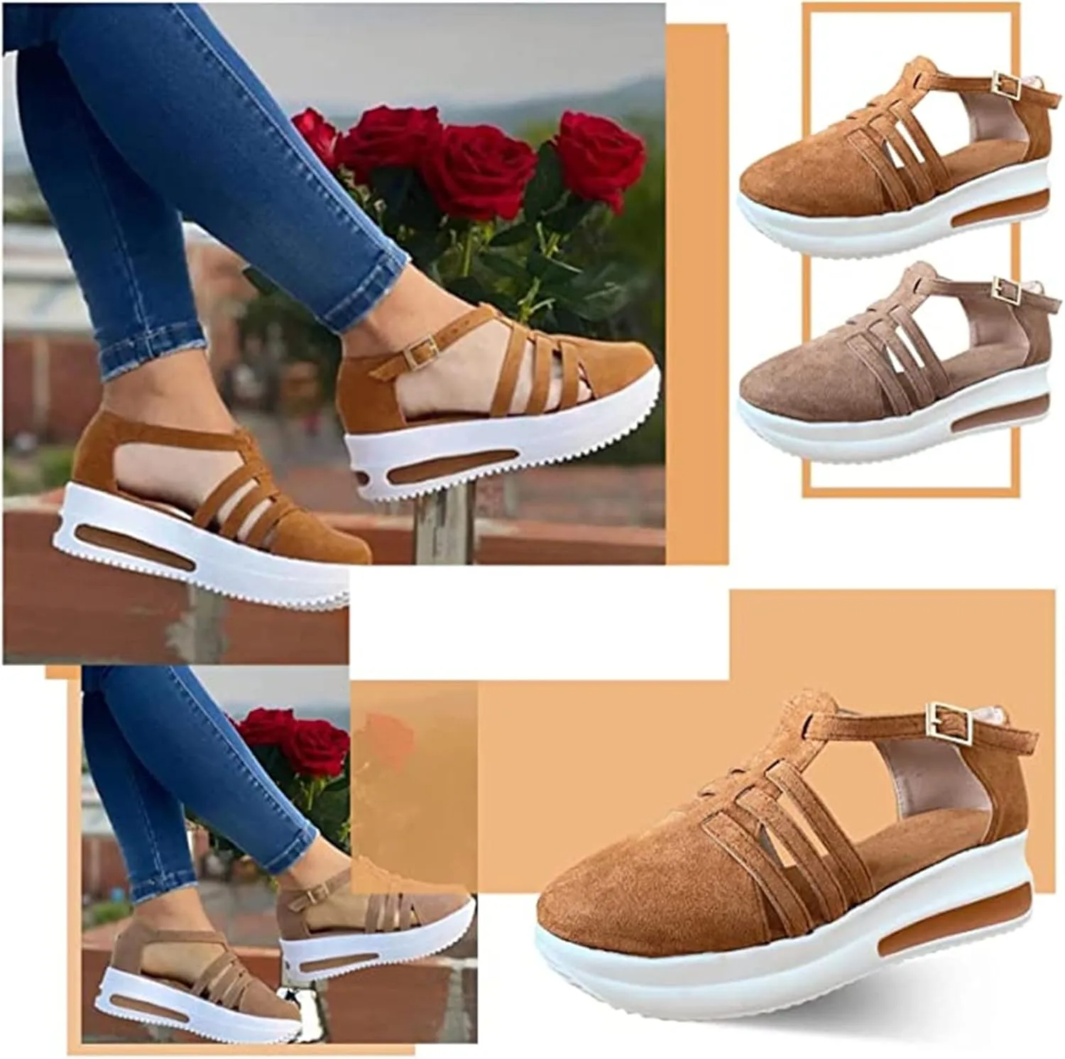 Ladmiple Womens Shoes Dressy Casual Loafers Low Top Slip On Platform Sneakers Fashion Comfortable Walking Canvas Shoes