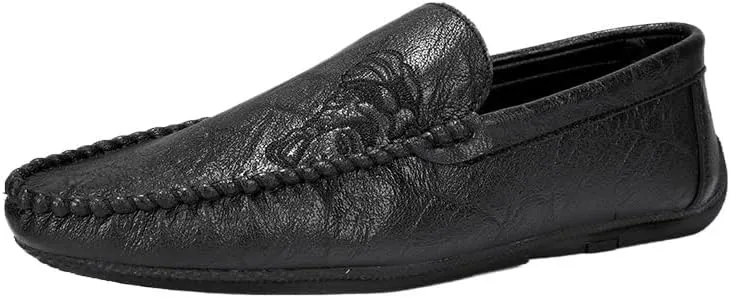 Men Luxury Fashion Loafers Shoes Brown British Fashion Slip-On Outdoor Comfortable Business Dress Shoes Men Shoes