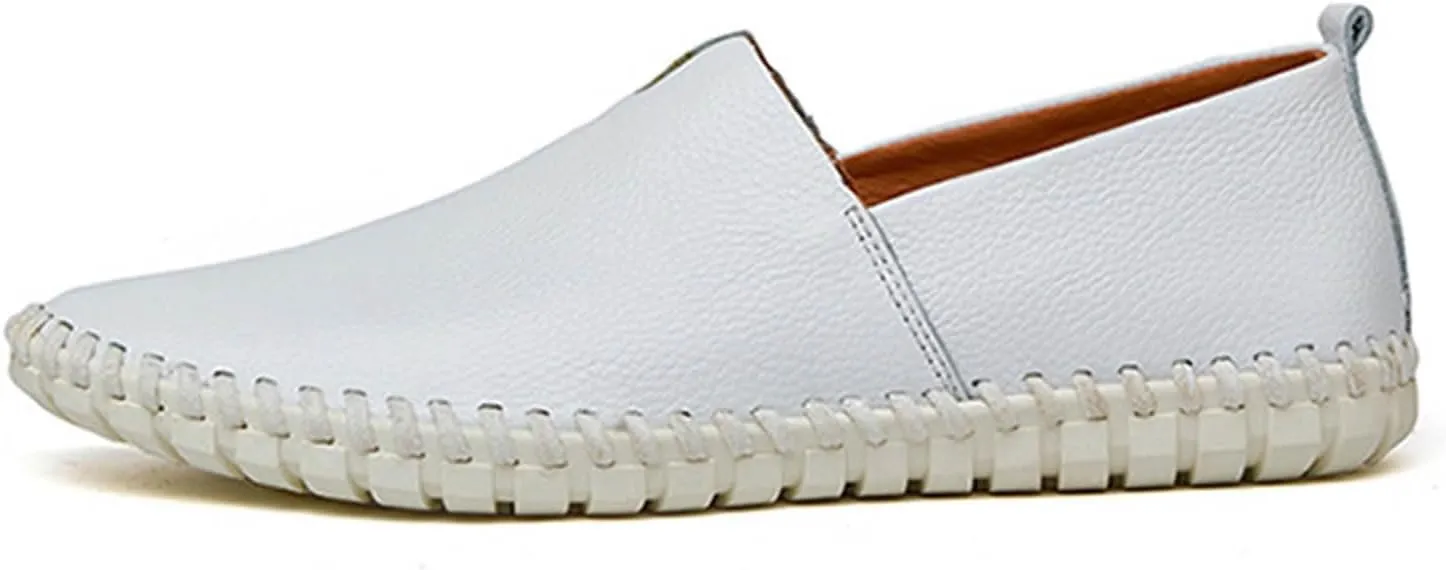 Mens Loafers & Slip-Ons Men's Slip On Loafers Fashion Breathable Flat Loafers Comfortable Slip Soft Sole Walking