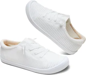Mesh Slip On Shoes Women Comfort Knit Slip On Loafer Casual Fashion Sneaker Lightweight and Breathable Walking Flats