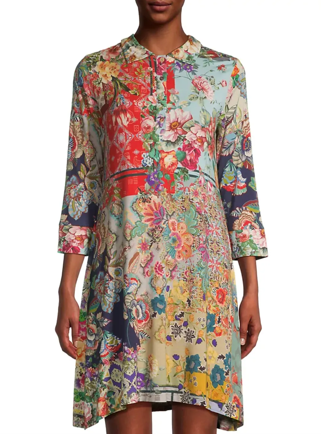 Multi Polo Tunic Dress