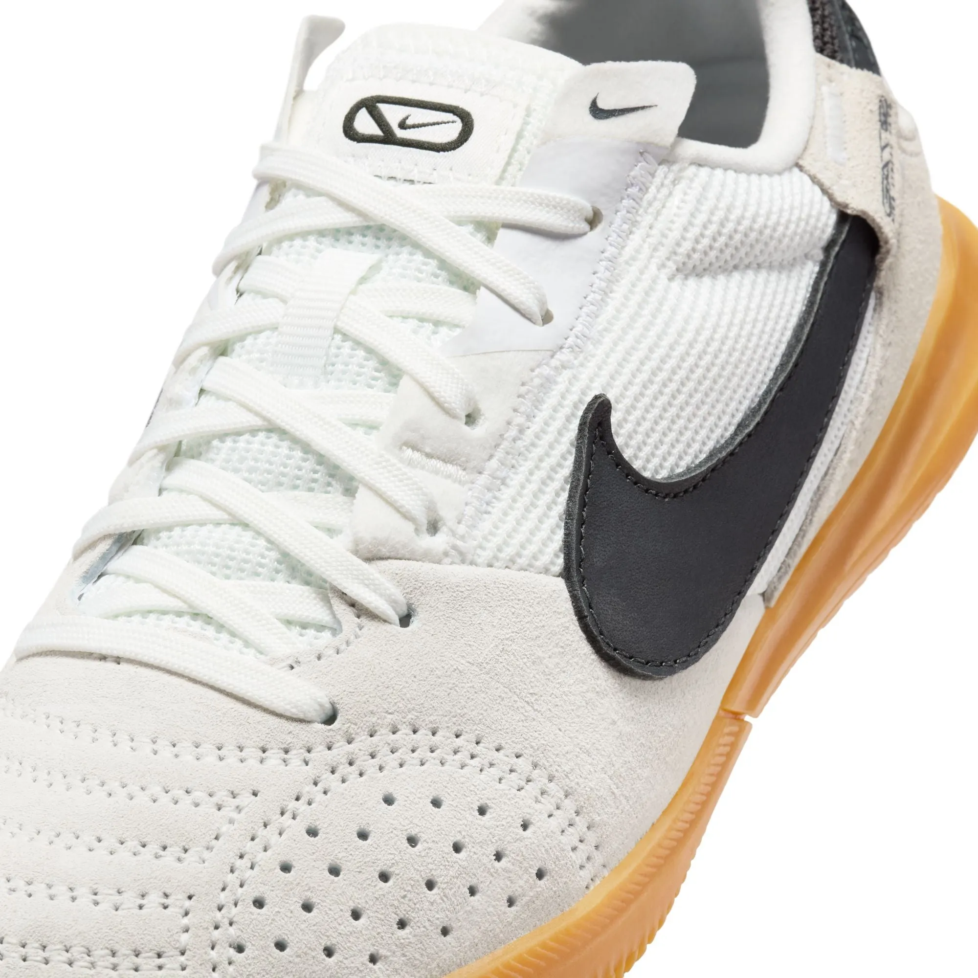 Nike Junior Streetgato IC Indoor Soccer Shoes - Summit White / Night Forest