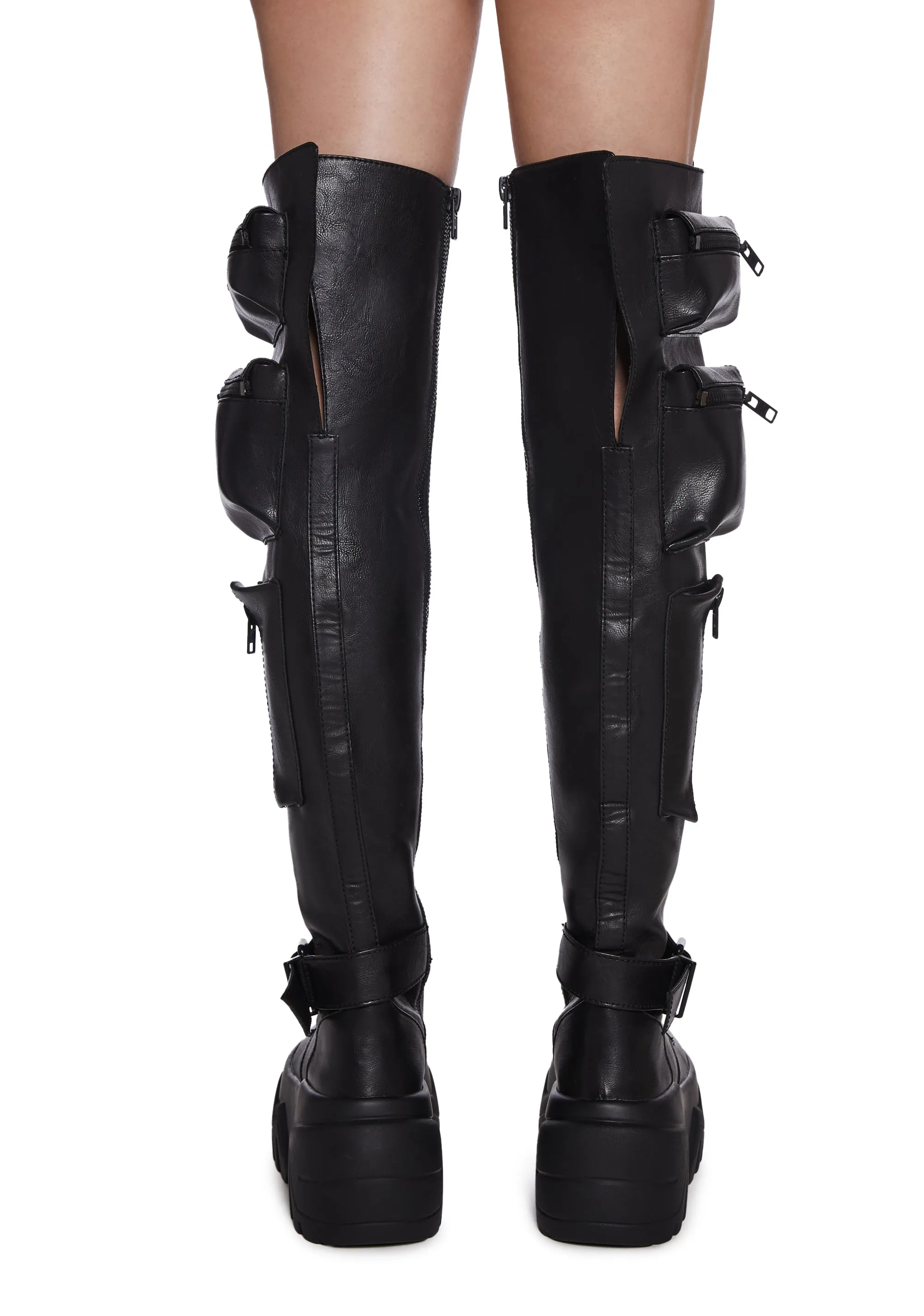Obsidian Thigh High Boots
