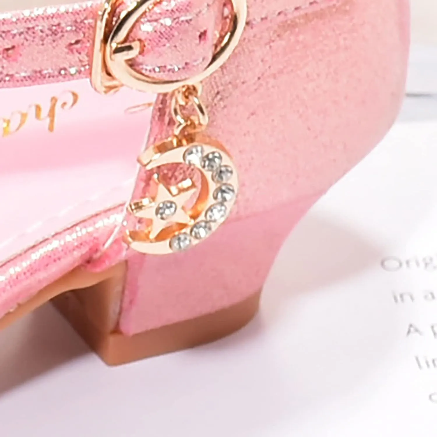 Shoes Girls Low Heel Dress Shoes Sparkle Mary Jane Flower Girls Wedding Birthday Party Dress Shoes for Little Girls