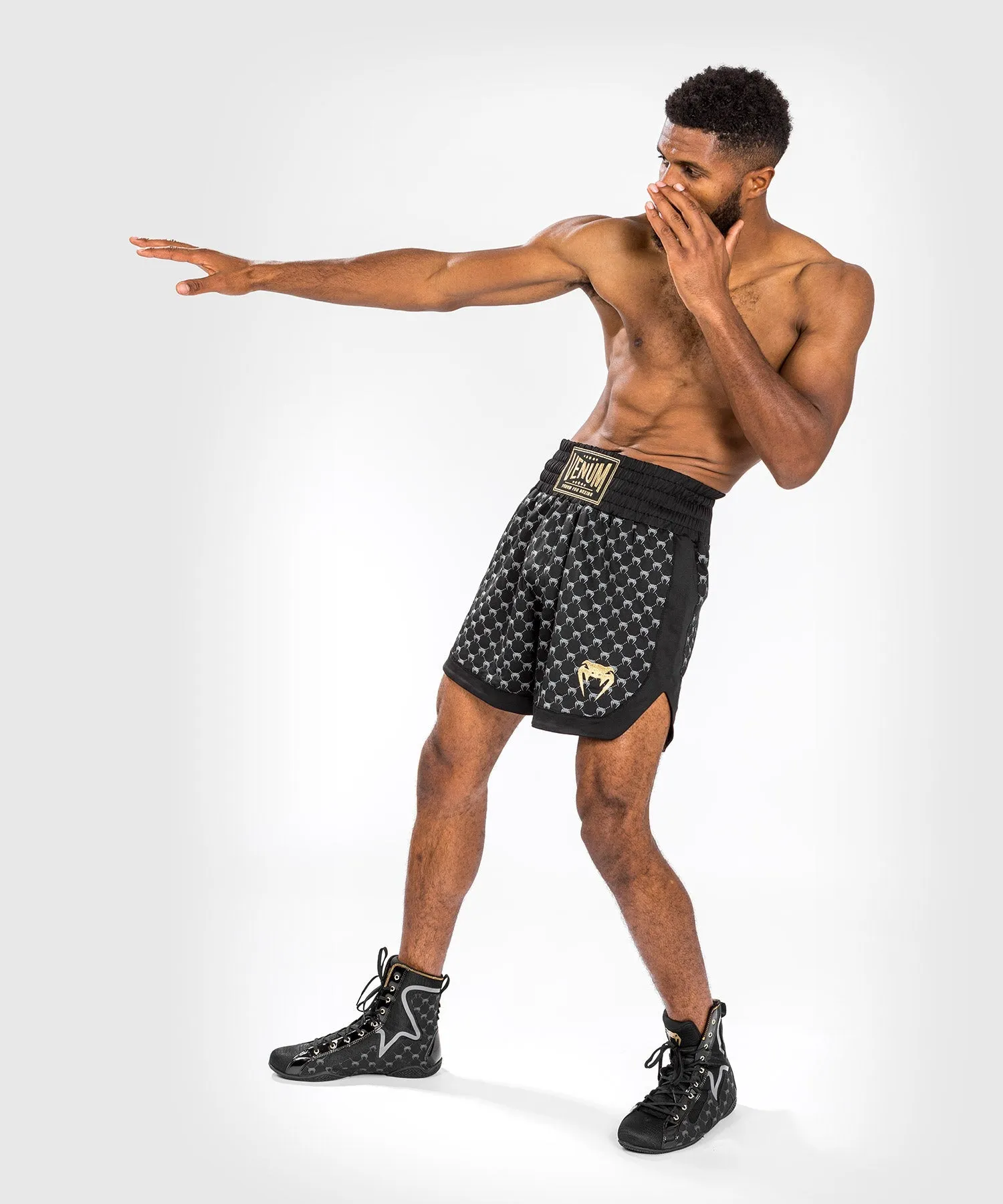 Venum Monogram Boxing Short - Black
