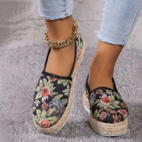 Vintage Flatform Slip-On Shoes