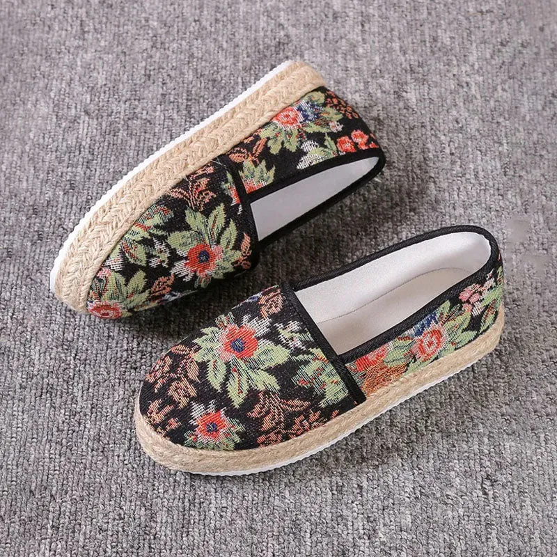 Vintage Flatform Slip-On Shoes