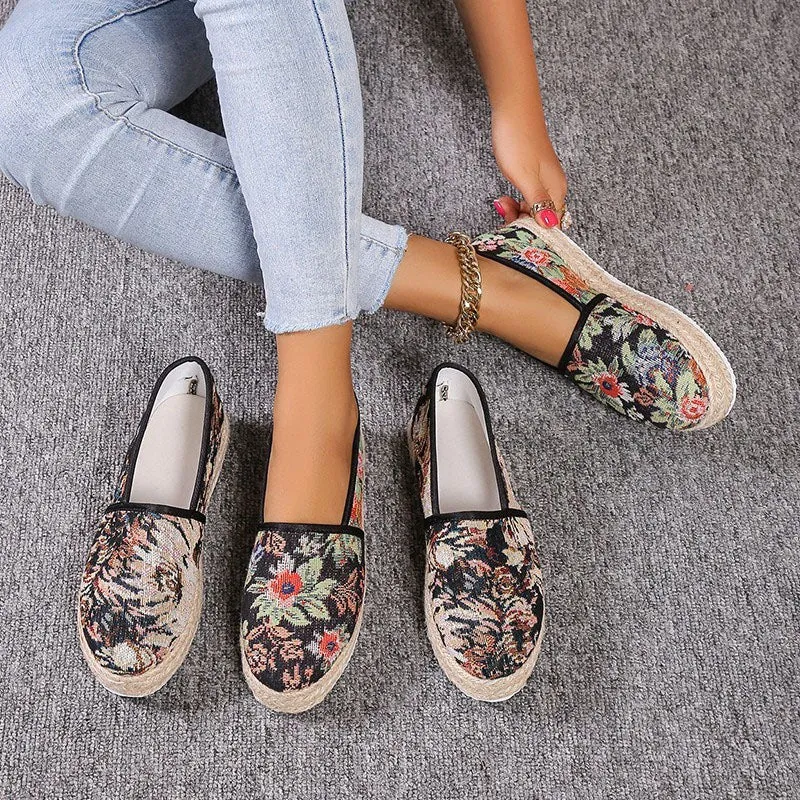Vintage Flatform Slip-On Shoes